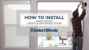 How to Install Inside Mount Lifestyle Motorized Solar - YouTube