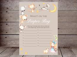 what s in the diaper bag printabell