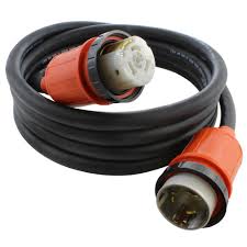Browse & discover thousands of brands. Ac Works 25 Ft Soow 6 4 50 Amp 125 250 Volt 4 Wires Marine Shore Power Rubber Extension Cord Mss2pr 025 The Home Depot