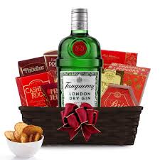 send tempting tanqueray gin gift basket