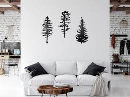 Evergreen Tree Metal Wall Art Decor