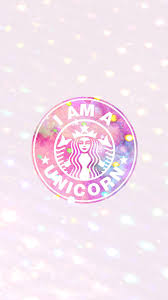 Rose Gold Unicorn Starbucks Wallpaper