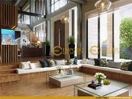 Desain rumah ini terinspirasi dari gaya arsitektur tradisional dari indonesia. Desain Interior Rumah 2 Lantai Style Modern Tropis Bapak Abarham Di Palembang Sumatera Selatan