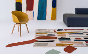 tones pieces tufting rug by claudia