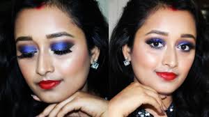 new years eve party makeup look blue