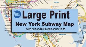 new york city subway map for large