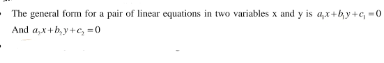 two variables linear equation