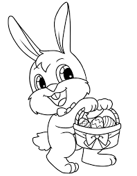 3 free printable easter bunny coloring