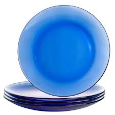 Borosilicate Glass Dinner Plate Set Of