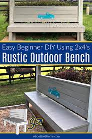 Easy Diy Rustic Outdoor Bench From 2x4
