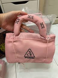 3ce pink toiletry bag makeup pouch
