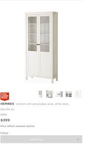 Ikea Hemnes Display Cabinet Furniture
