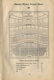 Alhambra Theatre Seating Plan Pre 1907