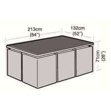 6 Seater Rectangular Rattan Cube Set
