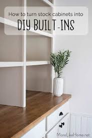 How To Turn Stock Cabinets Into Diy