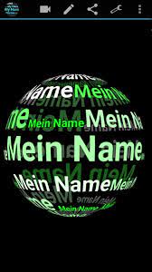 Mein Name in 3D Wallpaper für Android ...