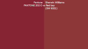 pantone 202 c vs sherwin williams red