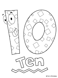 Teachers, you're welcome to print as many copies of each i've saved all 10 number coloring pages in a convenient and free pdf coloring book. Number 10 Coloring Page 350 Tim S Printables
