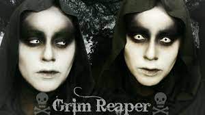grim reaper halloween makeup you