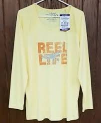 Details About Womens Xxl Reel Life Sun Defender Series Bass Fishing Shirt