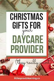christmas gifts for daycare provider