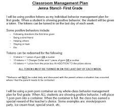 The documents require a password, so only the teacher controls who can view the documents at any given time. Classroom Management Plans Elementary Classroom Management Plan 38 Templates Examples