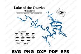 lake of the ozarks missouri map with