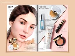 elegant cosmetic brochure design