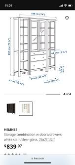 Ikea Hemnes Cabinet Combination With