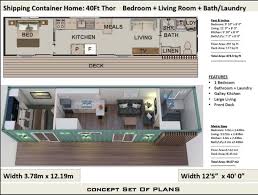 Container Home Plan Thor 40ft