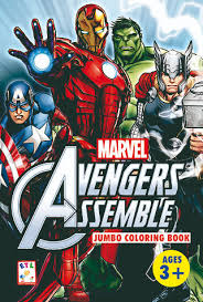 Check out my facebook group! Arm00058 Marvel Avengers Assemble Jumbo Coloring Book Ages 3 Precious Pages Corp