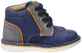 Kickers Walla Baby Boys First Steps Bleu Marine Bleu Shoes
