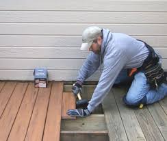 old deck with composite decking