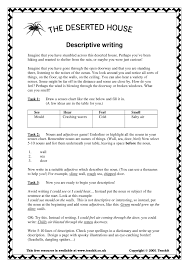 descriptive writing tasks 
