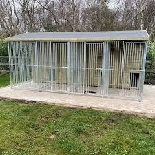 wooden kennel block outdoor dog kennel