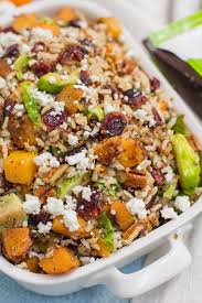 harvest quinoa and brown rice salad