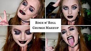 rock n roll grunge chic makeup look