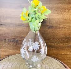 Mithila Oval Glass Vase For Money Plant