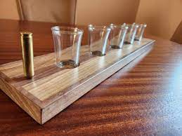 Wood Shot Glass Holder