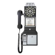 Rotary Pay Phone Wall Mount Phone Booth