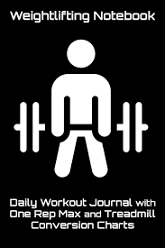 Weightlifting Notebook Daily Workout Journal With One Rep