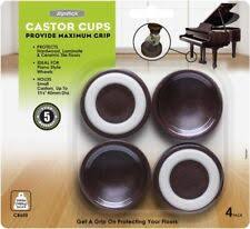 4 piano coaster caster cups plastic for
