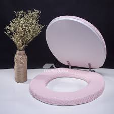 Red Toilet Seat Cover Green Pink
