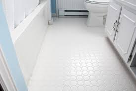white grout on tile floors