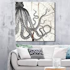 Wall26 Square Tribal Octopus Wood