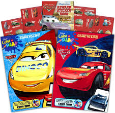 Amazon Com Disney Cars Coloring Book Set 2 Books Featuring Lightning Mcqueen 96 Pages Int Ed Toys Games