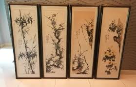 Chinese Wall Art Set Of 4 Furniture