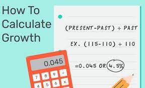 how to calculate growth percene and