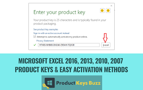Click file > help > activate product key. Microsoft Excel 2016 2013 2010 2007 Product Keys Easy Activation Methods