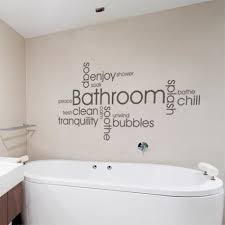 bathroom wall art words quote wall